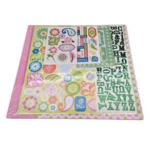 Scrapbooking Embellishments Colorful Fun Book W/pages & Stickers